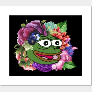 Floral Pepe Posters and Art